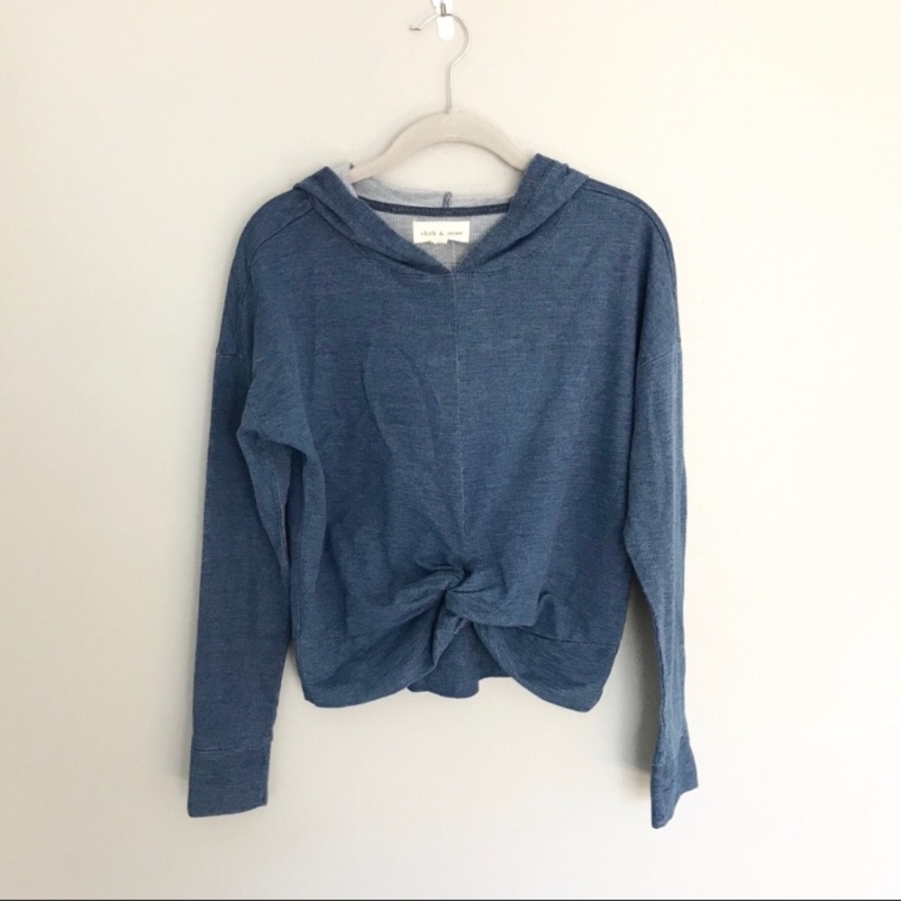 Anthropologie Cloth and Stone cropped hoodie